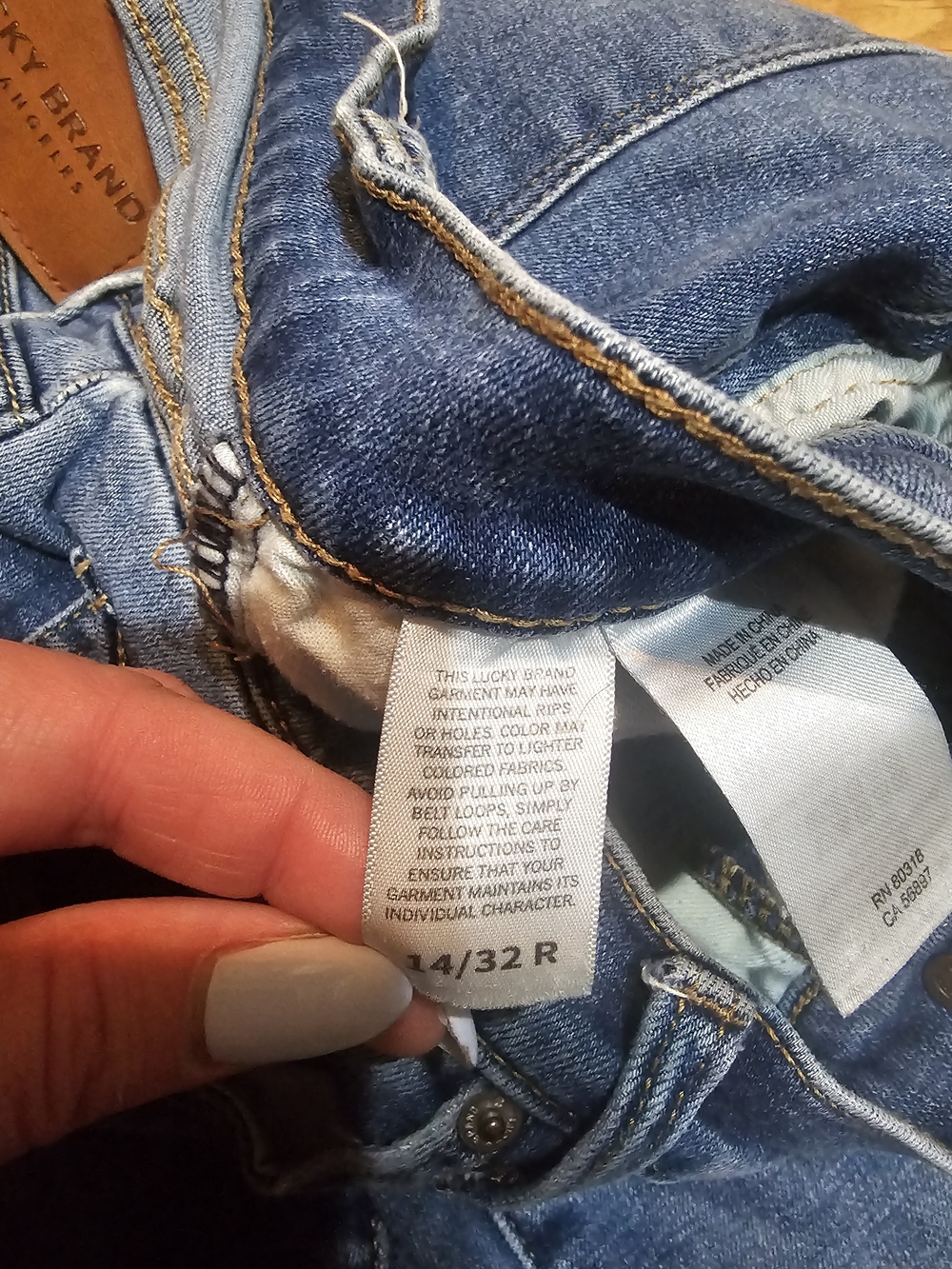 Lucky Brand Women's Blue High-Rise Denim Jeans